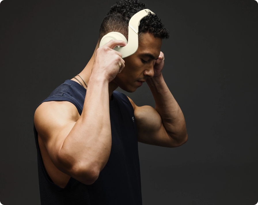 Sport Headphone Creme Color